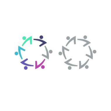 İNSANLAR BAĞLANDI BİRLİK Ekibi İşaret Sembolü Logosu