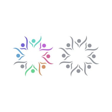 İNSANLAR BAĞLANDI BİRLİK Ekibi İşaret Sembolü Logosu