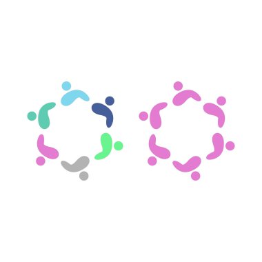 İNSANLAR BAĞLANDI BİRLİK Ekibi İşaret Sembolü Logosu