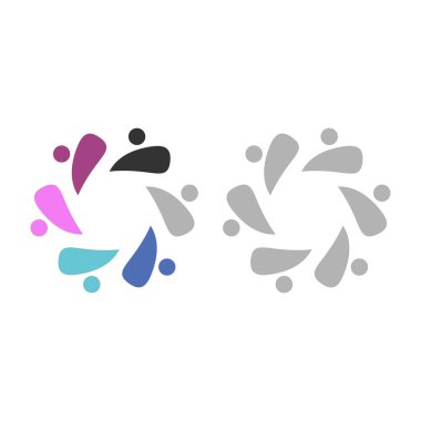 İNSANLAR BAĞLANDI BİRLİK Ekibi İşaret Sembolü Logosu