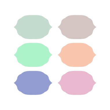 Düğün Stili Romantizm Süsleme Etiketleri Koleksiyonu