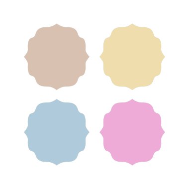 Düğün Stili Romantizm Süsleme Etiketleri Koleksiyonu