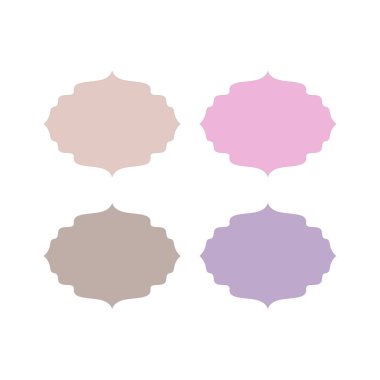 Düğün Stili Romantizm Süsleme Etiketleri Koleksiyonu