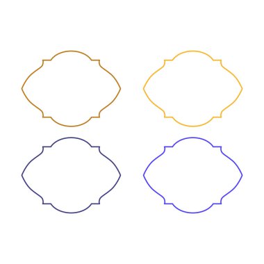 Düğün Stili Romantizm Süsleme Etiketleri Koleksiyonu