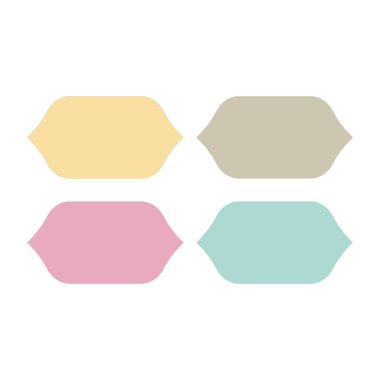 Düğün Stili Romantizm Süsleme Etiketleri Koleksiyonu