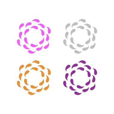 Ayurveda Spa Masaj Tatil Köyü Sembol Logo Vektörü