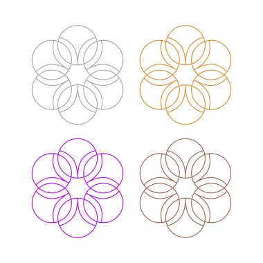 Ayurveda Spa Masaj Tatil Köyü Sembol Logo Vektörü