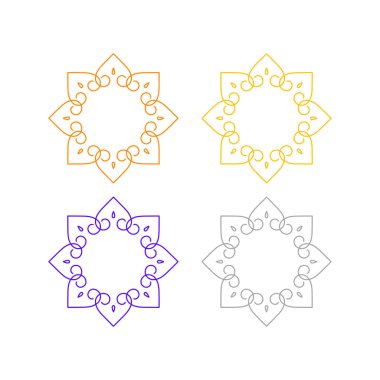 Ayurveda Spa Masaj Tatil Köyü Sembol Logo Vektörü