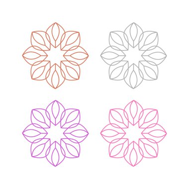 Ayurveda Spa Masaj Tatil Köyü Sembol Logo Vektörü