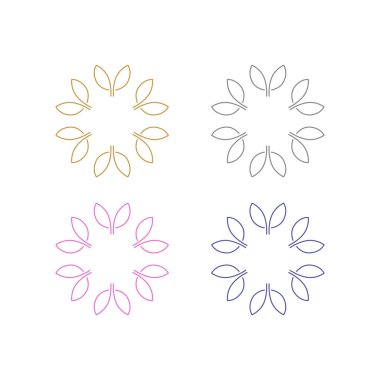 Ayurveda Spa Masaj Tatil Köyü Sembol Logo Vektörü