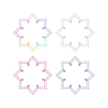 Ayurveda Spa Masaj Tatil Köyü Sembol Logo Vektörü