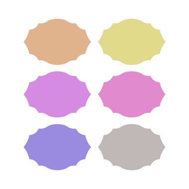 Düğün Stili Romantizm Süsleme Etiketleri Koleksiyonu