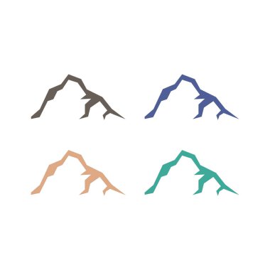 HILLS İşaret Sembolü Logosu Beyazın Üzerinde İzole Edildi