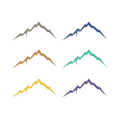 HILLS İşaret Sembolü Logosu Beyazın Üzerinde İzole Edildi