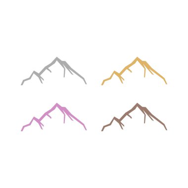 HILLS İşaret Sembolü Logosu Beyazın Üzerinde İzole Edildi