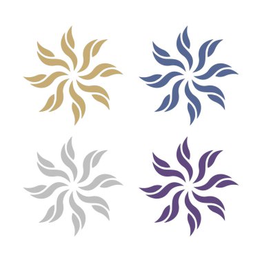 Ayurveda Spa Masaj Tatil Köyü Sembol Logo Vektörü