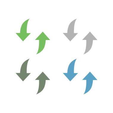 RESİKLİ Oklar İşaret Sembolü Logo VECTOR