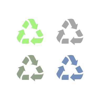 RESİKLİ Oklar İşaret Sembolü Logo VECTOR