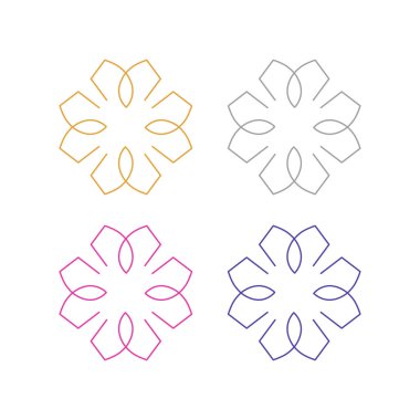 Ayurveda Spa Masaj Tatil Köyü Sembol Logo Vektörü