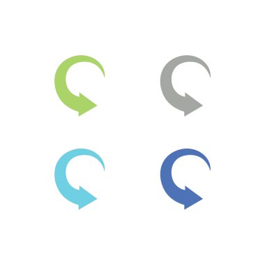 Geri Dönüşüm Okları İşaret Sembol Vektörünü Ayarla