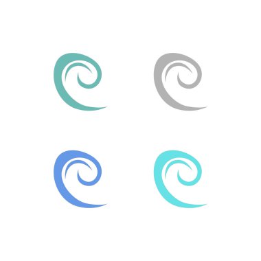 Su Sıçratma İşareti Sembol Logo Vektörü