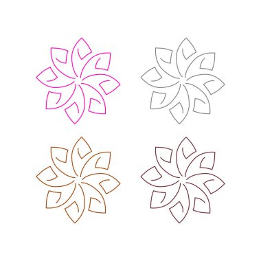 Ayurveda Spa Masaj Tatil Köyü Sembol Logo Vektörü