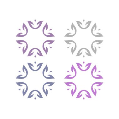 Ayurveda Spa Masaj Tatil Köyü Sembol Logo Vektörü