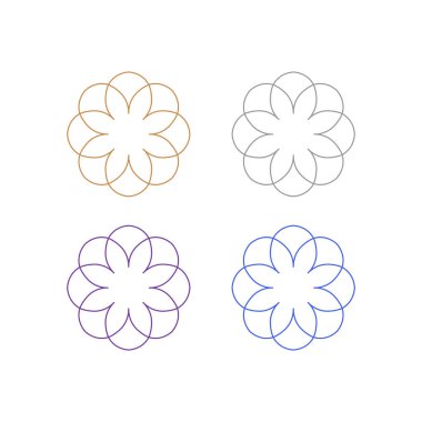 Ayurveda Spa Masaj Tatil Köyü Sembol Logo Vektörü