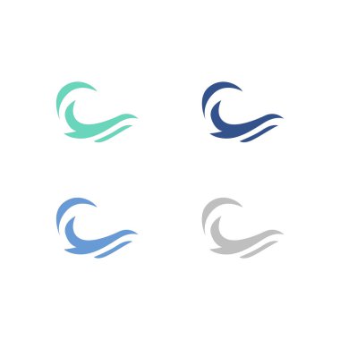 Su Sıçratma İşareti Sembol Logo Vektörü