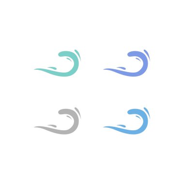 Su Sıçratma İşareti Sembol Logo Vektörü