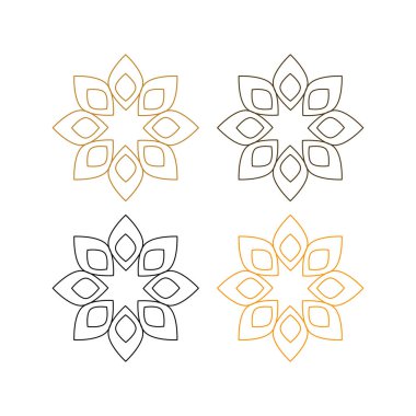 Ayurveda Spa Masaj Tatil Köyü Sembol Logo Vektörü