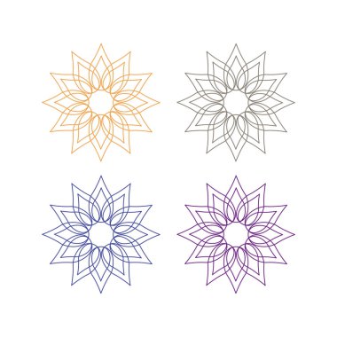 Ayurveda Spa Masaj Tatil Köyü Sembol Logo Vektörü