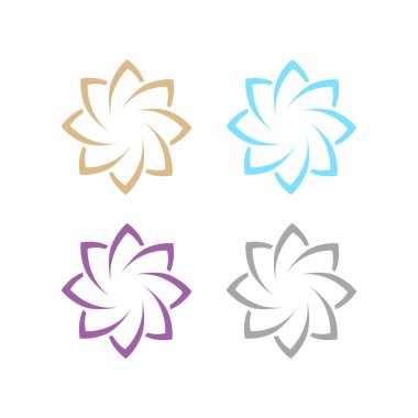 Ayurveda Spa Masaj Tatil Köyü Sembol Logo Vektörü