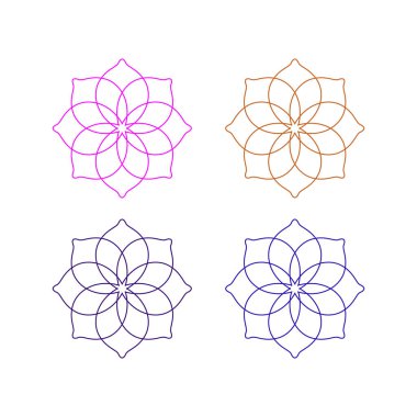 Ayurveda Spa Masaj Tatil Köyü Sembol Logo Vektörü