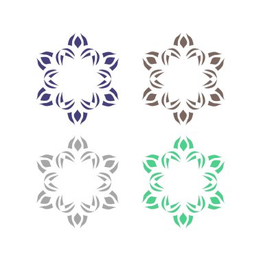 Ayurveda Spa Masaj Tatil Köyü Sembol Logo Vektörü