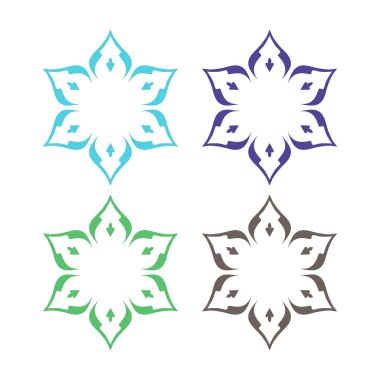 Ayurveda Spa Masaj Tatil Köyü Sembol Logo Vektörü