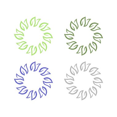 Doğal Yapraklar Eko Ürünleri Sembol Logosunu İmzalar