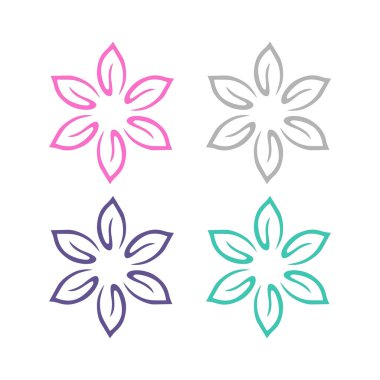 Ayurveda Spa Masaj Tatil Köyü Sembol Logo Vektörü