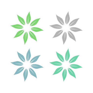 Doğal Yapraklar Eko Ürünleri Sembol Logosunu İmzalar