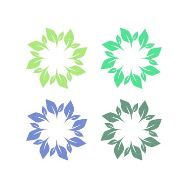 Doğal Yapraklar Eko Ürünleri Sembol Logosunu İmzalar