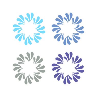 Su Sıçratma İşareti Sembol Logo Vektörü