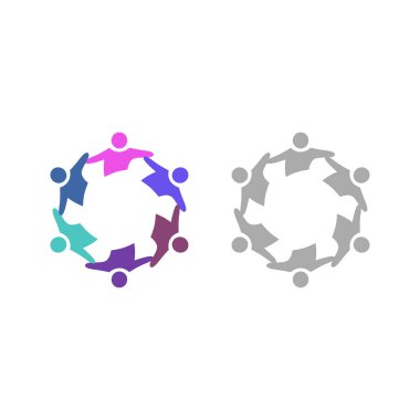 İNSANLAR BAĞLANDI BİRLİK Ekibi İşaret Sembolü Logosu