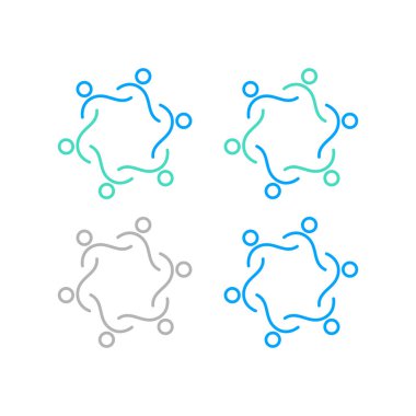 İNSANLAR BAĞLANDI BİRLİK Ekibi İşaret Sembolü Logosu