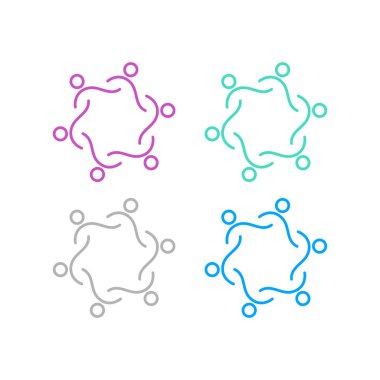 İNSANLAR BAĞLANDI BİRLİK Ekibi İşaret Sembolü Logosu