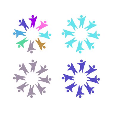 İNSANLAR BAĞLANDI BİRLİK Ekibi İşaret Sembolü Logosu