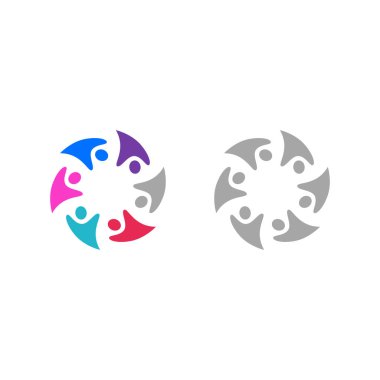 İNSANLAR BAĞLANDI BİRLİK Ekibi İşaret Sembolü Logosu