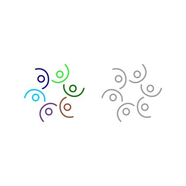 İNSANLAR BAĞLANDI BİRLİK Ekibi İşaret Sembolü Logosu