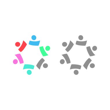 İNSANLAR BAĞLANDI BİRLİK Ekibi İşaret Sembolü Logosu