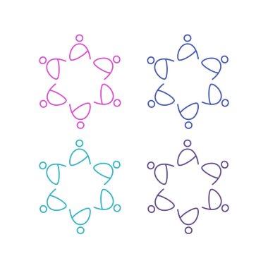 İNSANLAR BAĞLANDI BİRLİK Ekibi İşaret Sembolü Logosu