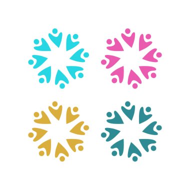 İNSANLAR BAĞLANDI BİRLİK Ekibi İşaret Sembolü Logosu